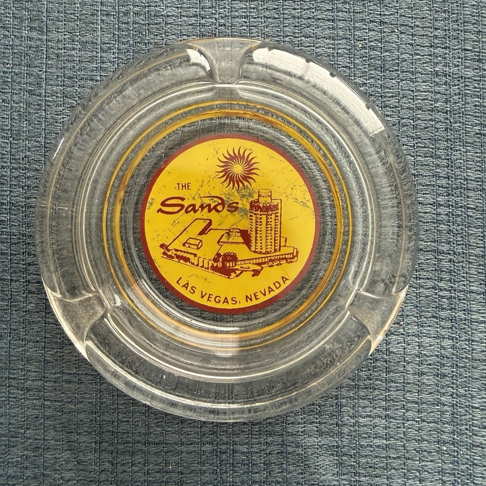 Vintage Sands Hotel Casino Ashtray Las Vegas - A Place In The Sun - 1960s